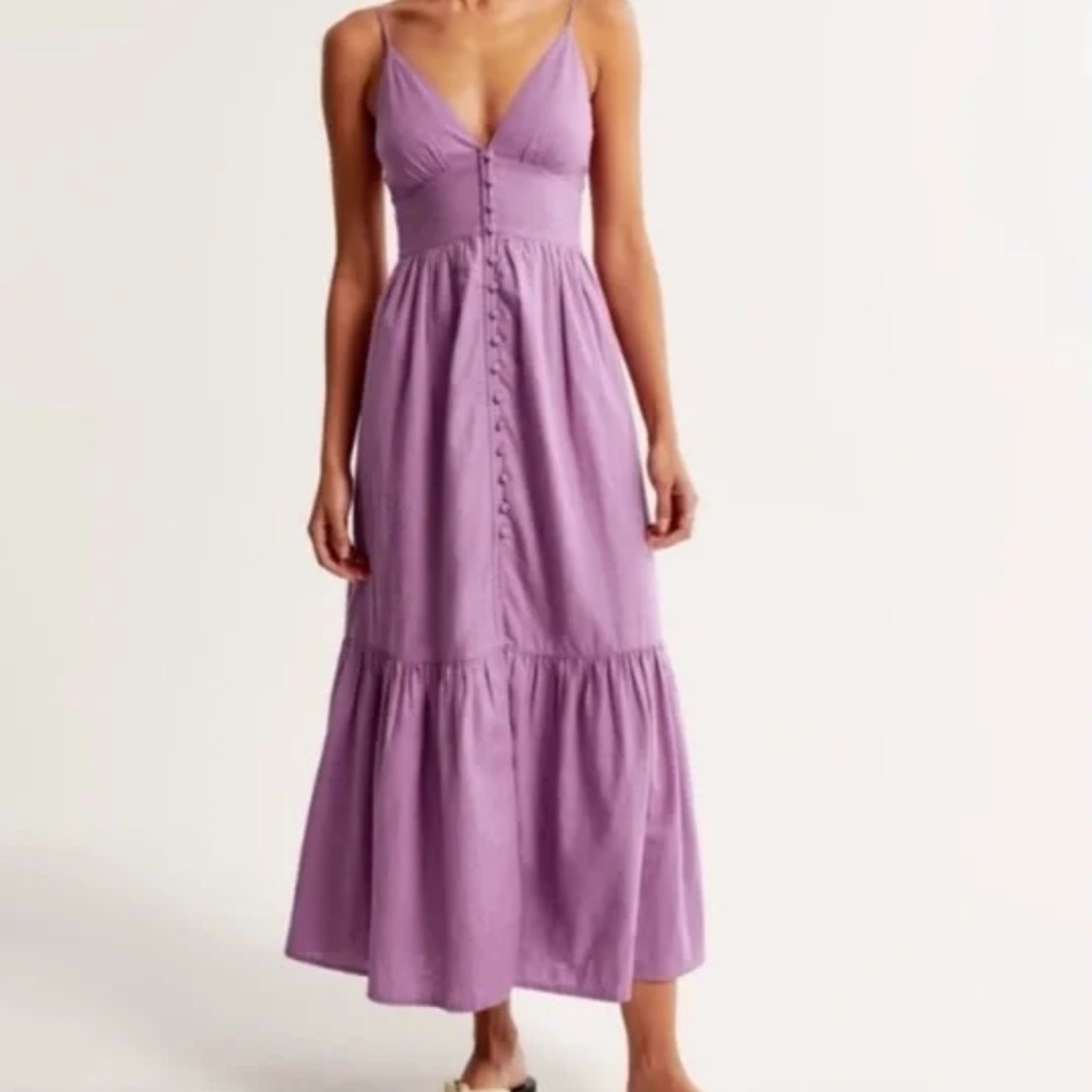 Abercrombie & Fitch Purple Maxi Dress